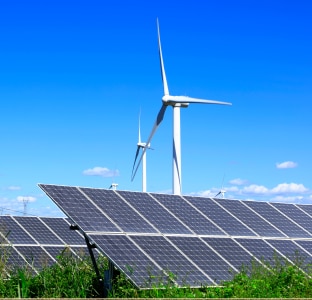 Ηλιακοί συλλέκτες και ανεμογεννήτριες