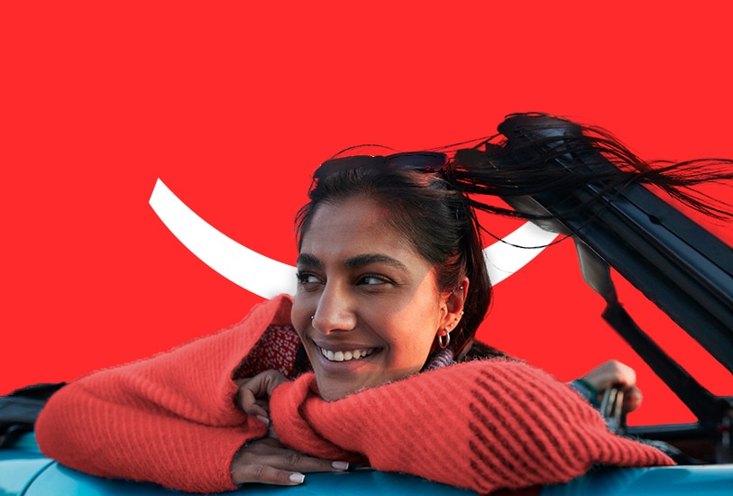 Γυναίκα σε αυτοκίνητο