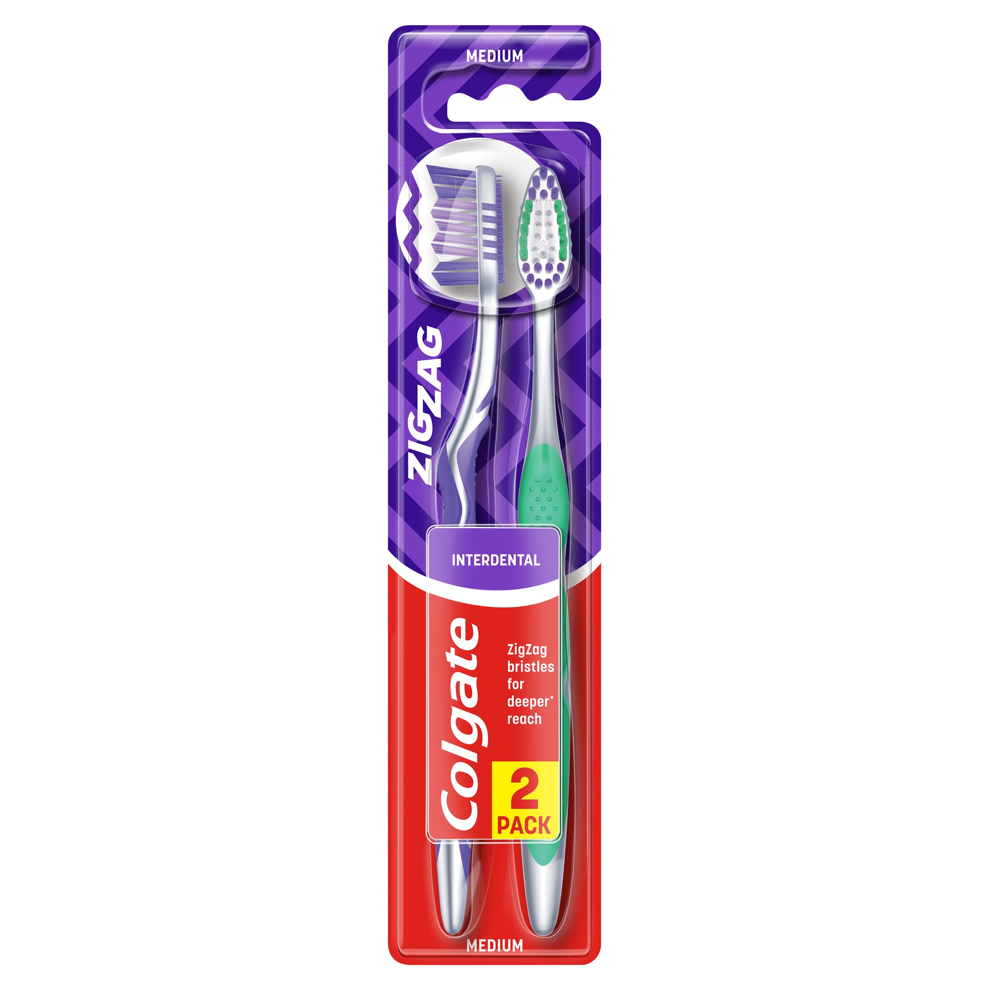 Οδοντόβουρτσα Colgate® ZigZag διπλή συσκευασία