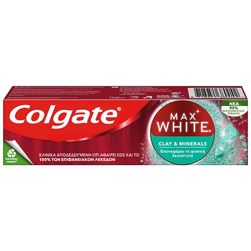 Colgate® Max White Clay & Minerals οδοντόκρεμα λεύκανσης 75ml