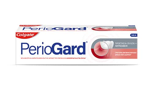 Packshot of PerioGard Gum Care toothpaste